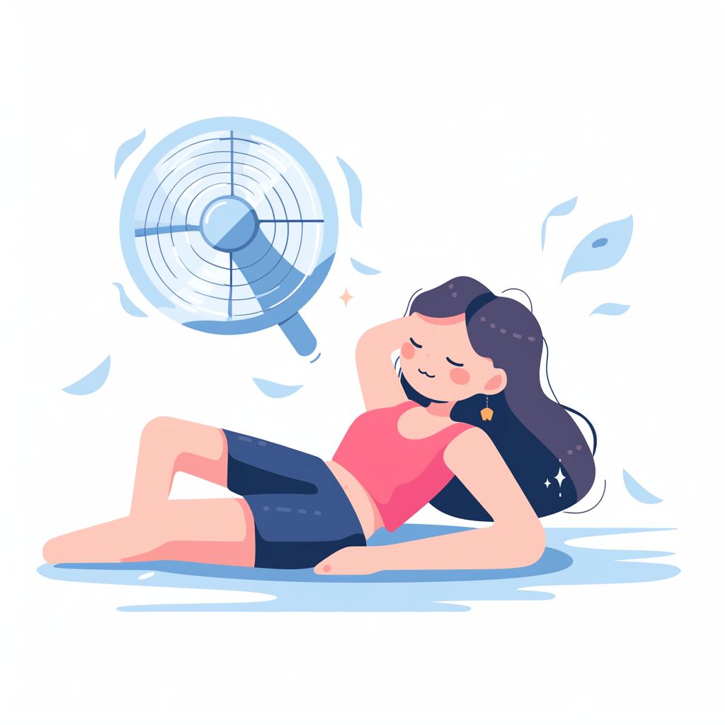 Person cooling down after exercise
